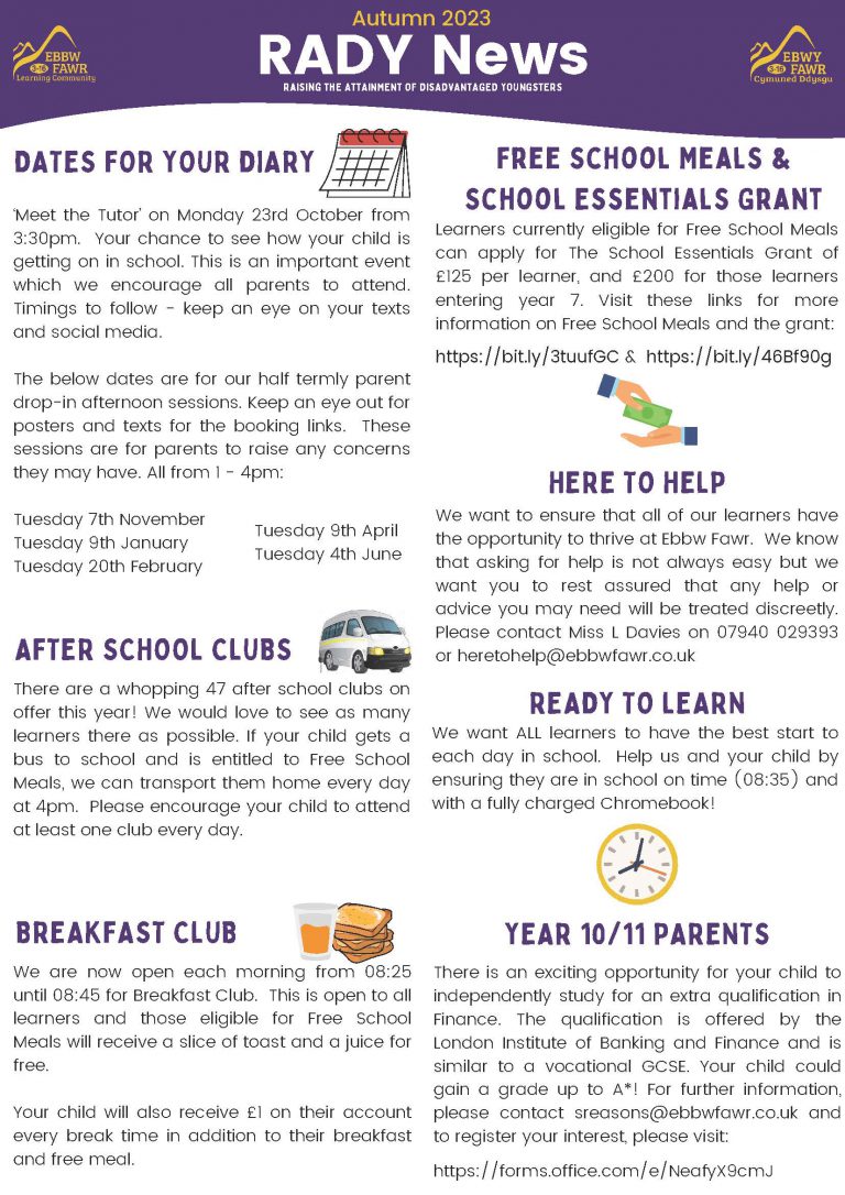 News – Ebbw Fawr Learning Community